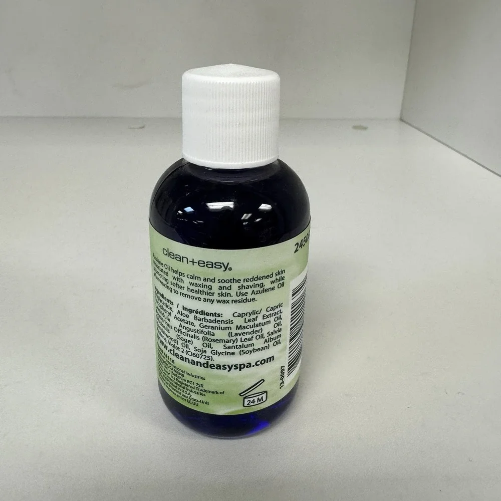Clean and Easy After Wax Professional Calming Oil (infused with Azulene) - 2 oz